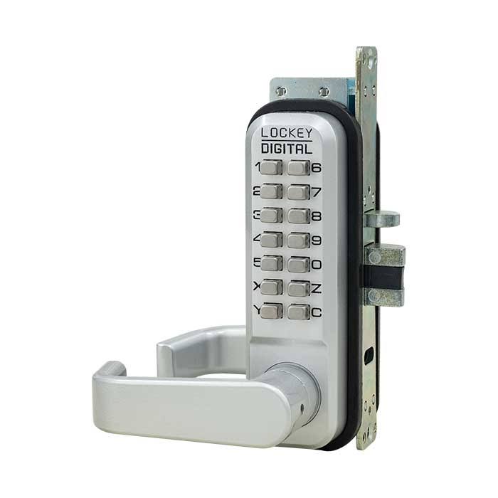 Mechanical Keyless Narrow Stile Lever Handle Lock with Double Sided Combination F221943