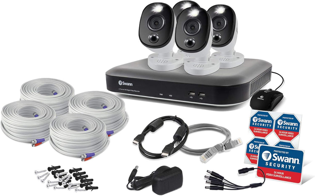 4 Channel 4 Camera 4K HD DVR Security System R636059