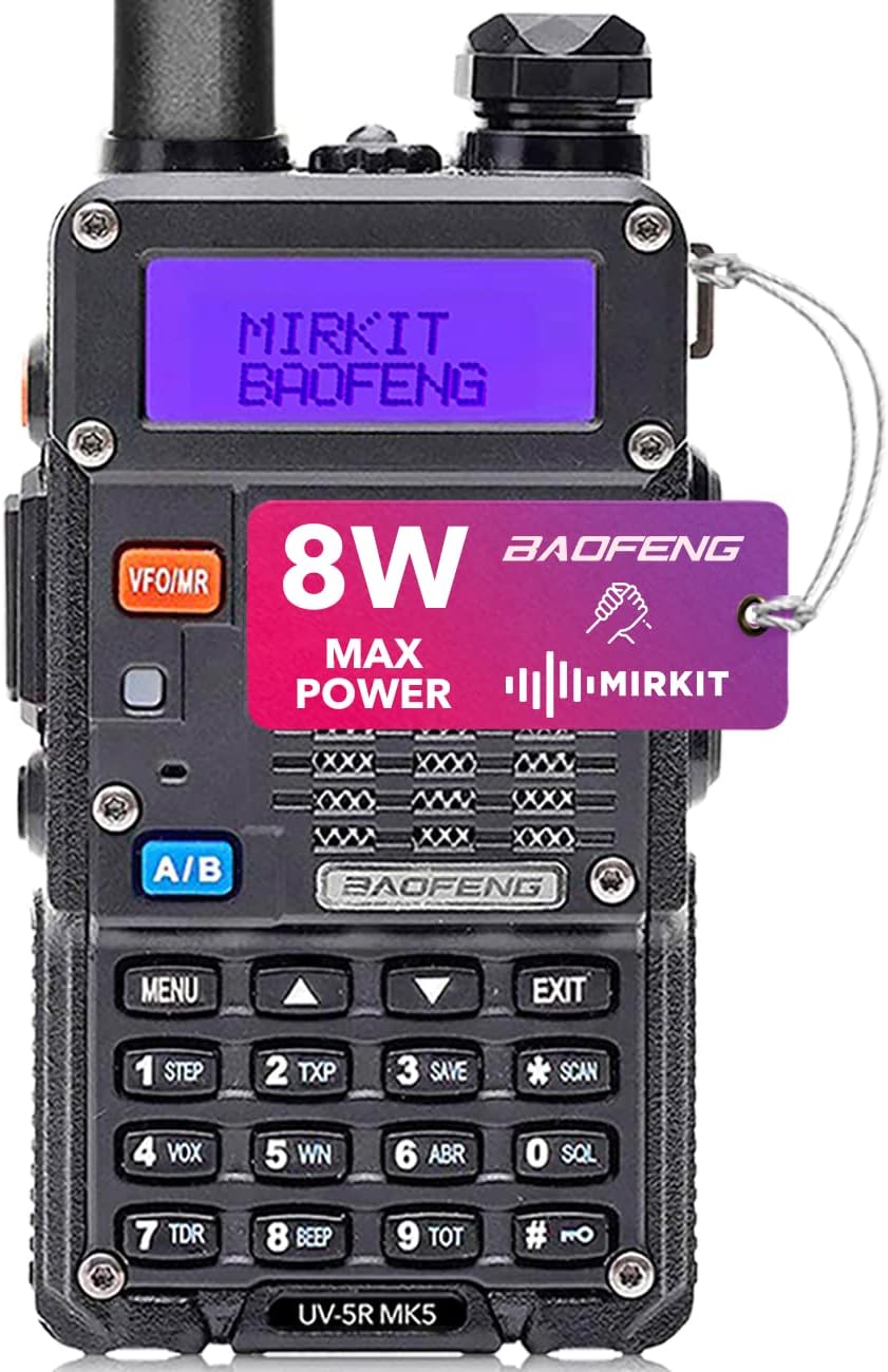 2X 8 Watt Max Power Ham Radios with 1800 mAh Li-ion Battery and Programming Cable I427