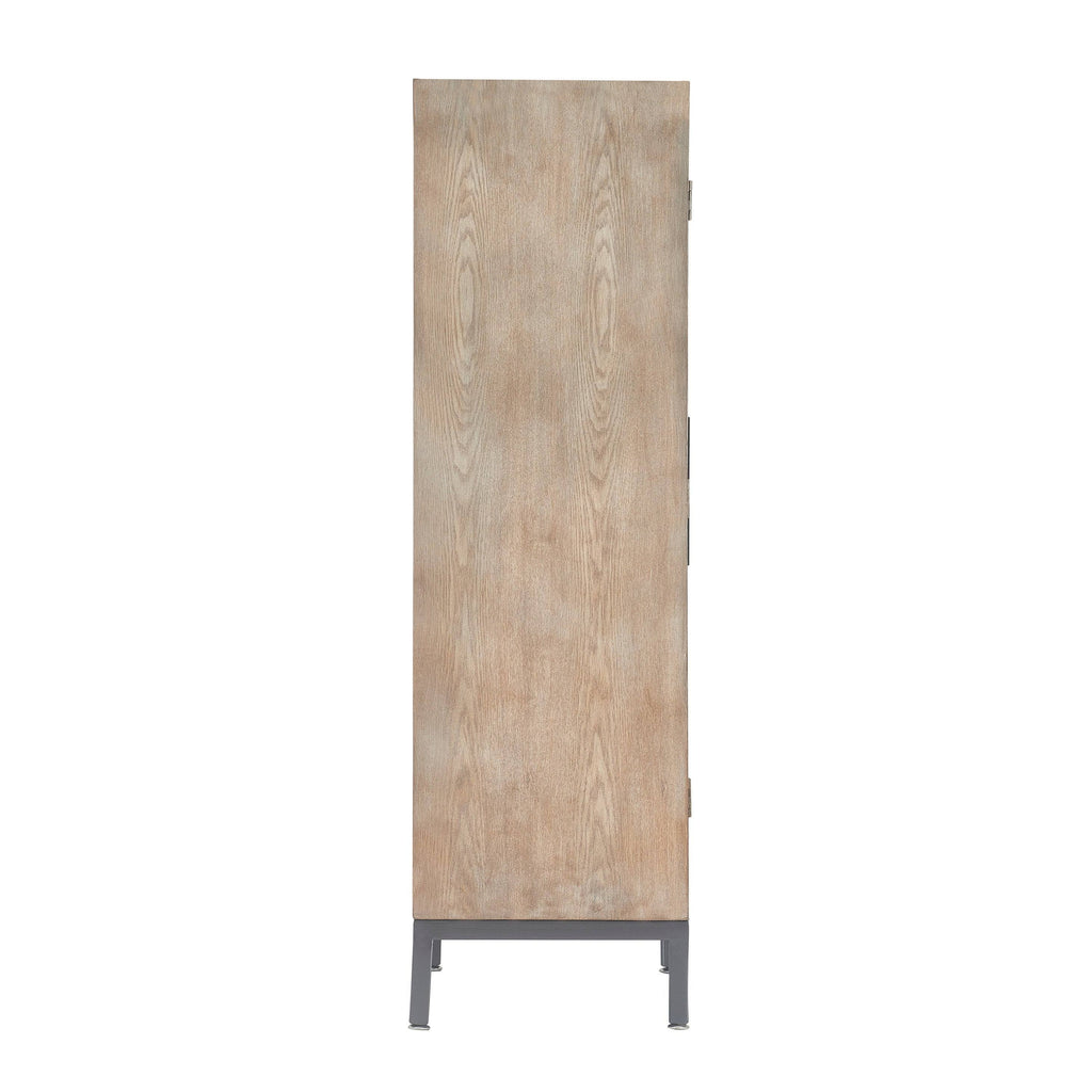 Gray Tall Storage Cabinet C619
