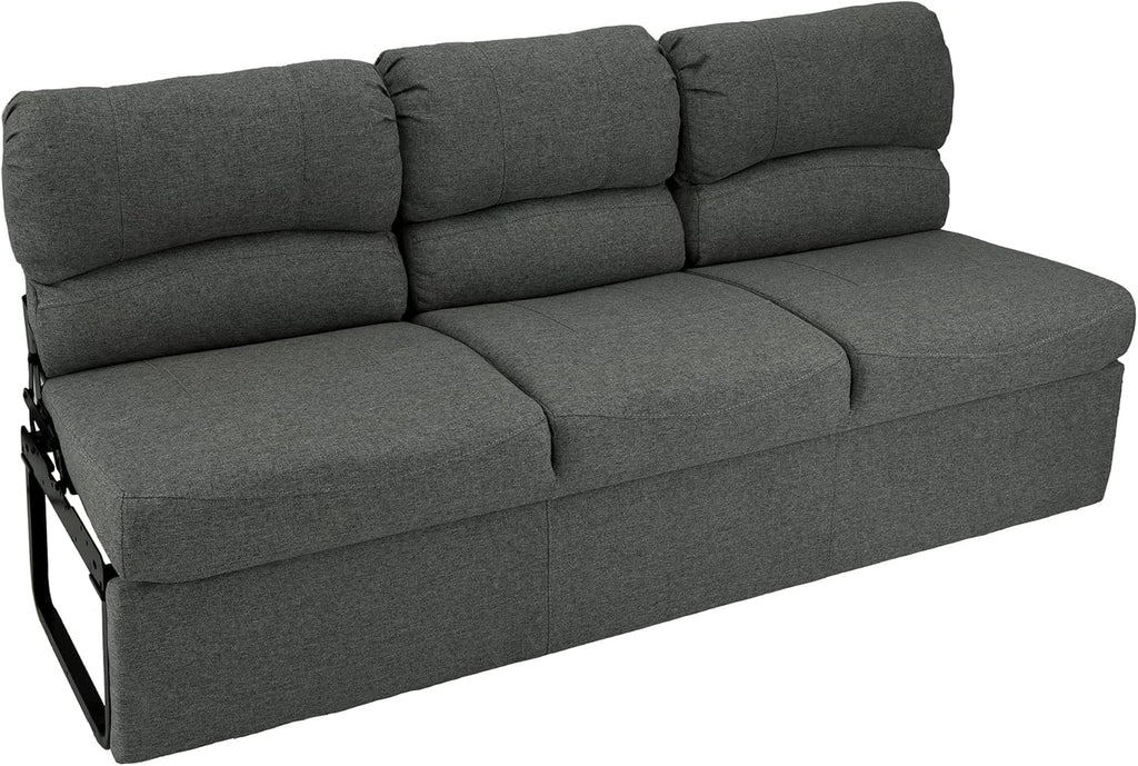 72 RV Jackknife Sleeper Sofa with Drop-Down Console Cloth Fabric X229