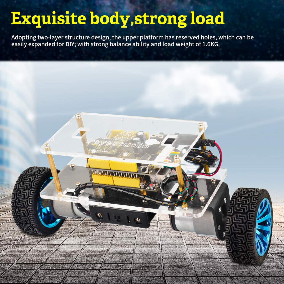 Self-Balancing Robot Car Kit with Bluetooth Control and DC Motors Q99597