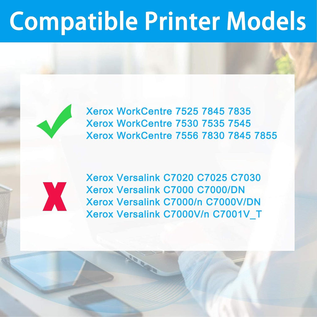 Compatible Toner Cartridge Replacement 4-Pack Black Cyan Magenta Yellow Q7295