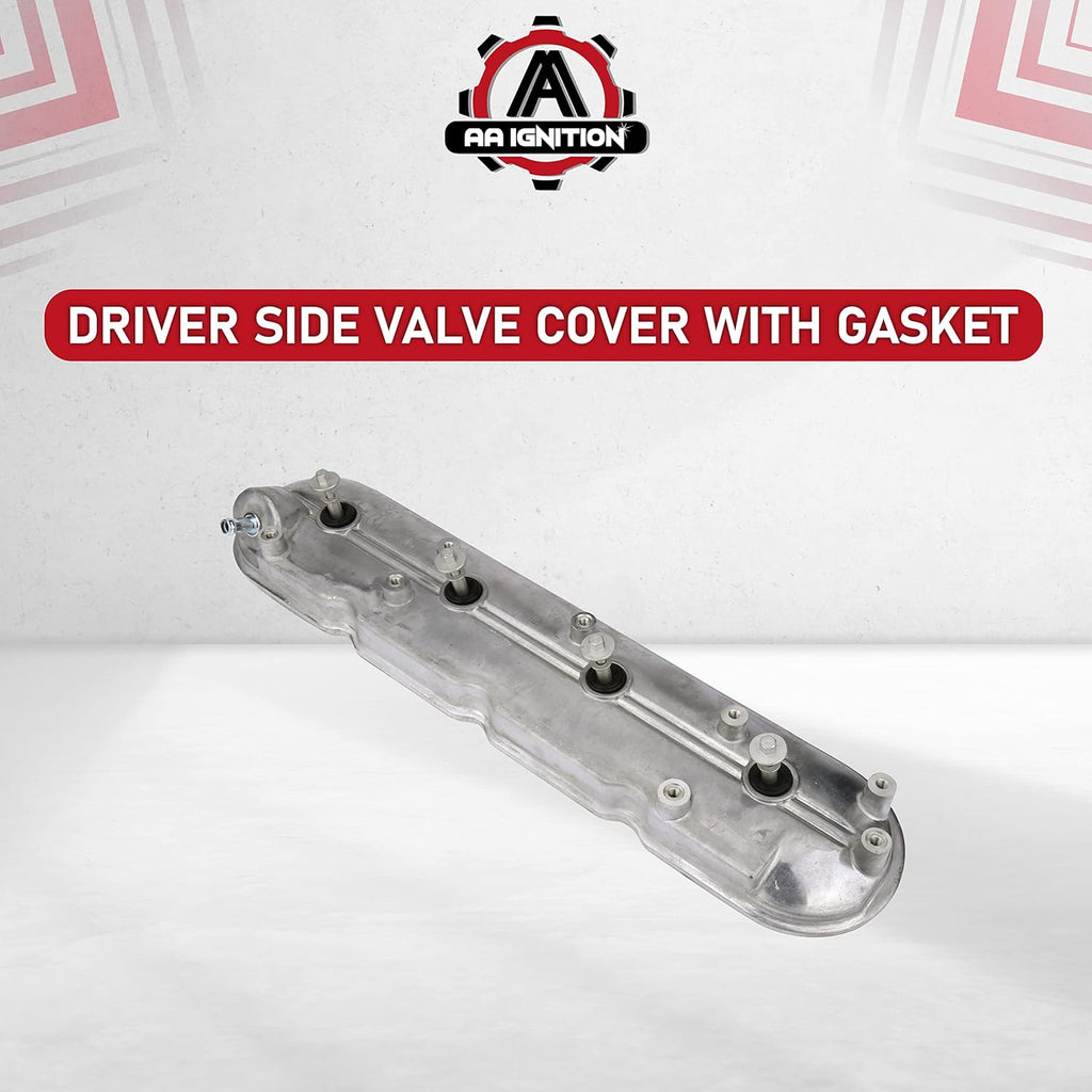 Driver Side Valve Cover with Gasket 4.8L 5.3L 5.7L 6.0L 6.2L Pack of 2 I89794