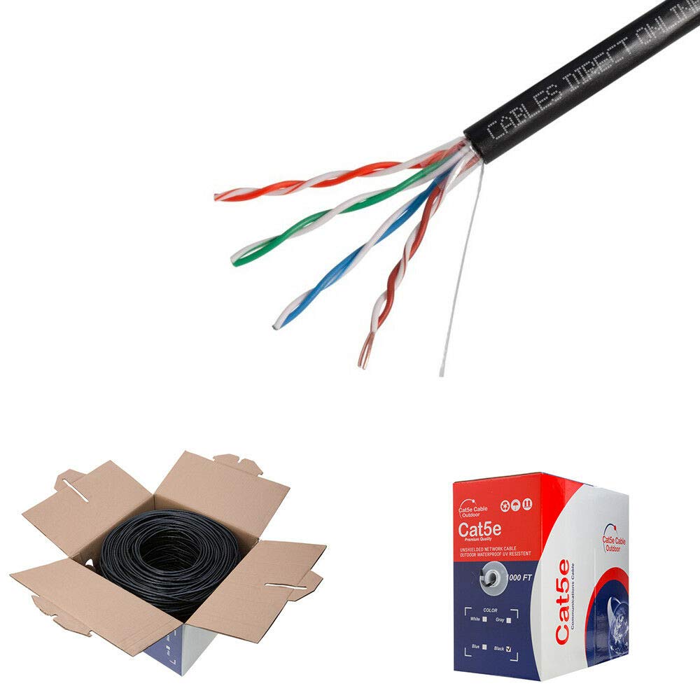 1000FT CAT5e FTP Outdoor 24 AWG Shielded Cable K600