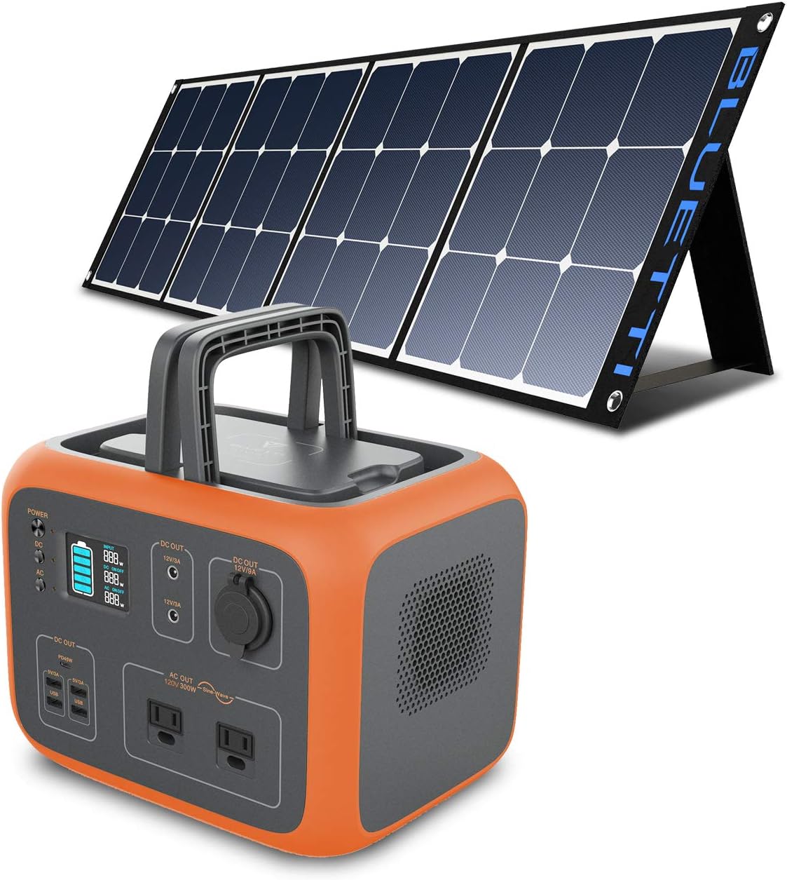 500Wh Portable Power Station with Solar Panel Included O604