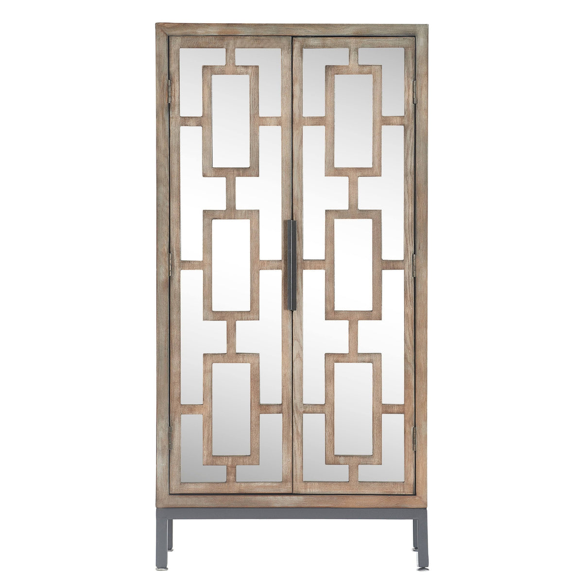 Gray Tall Storage Cabinet C619