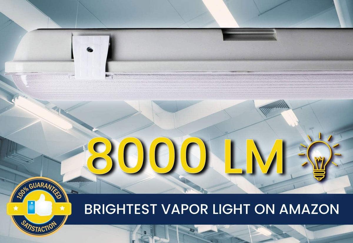 4FT Waterproof LED Vapor Tight Lights 6500K IP65 4-Pack R244788