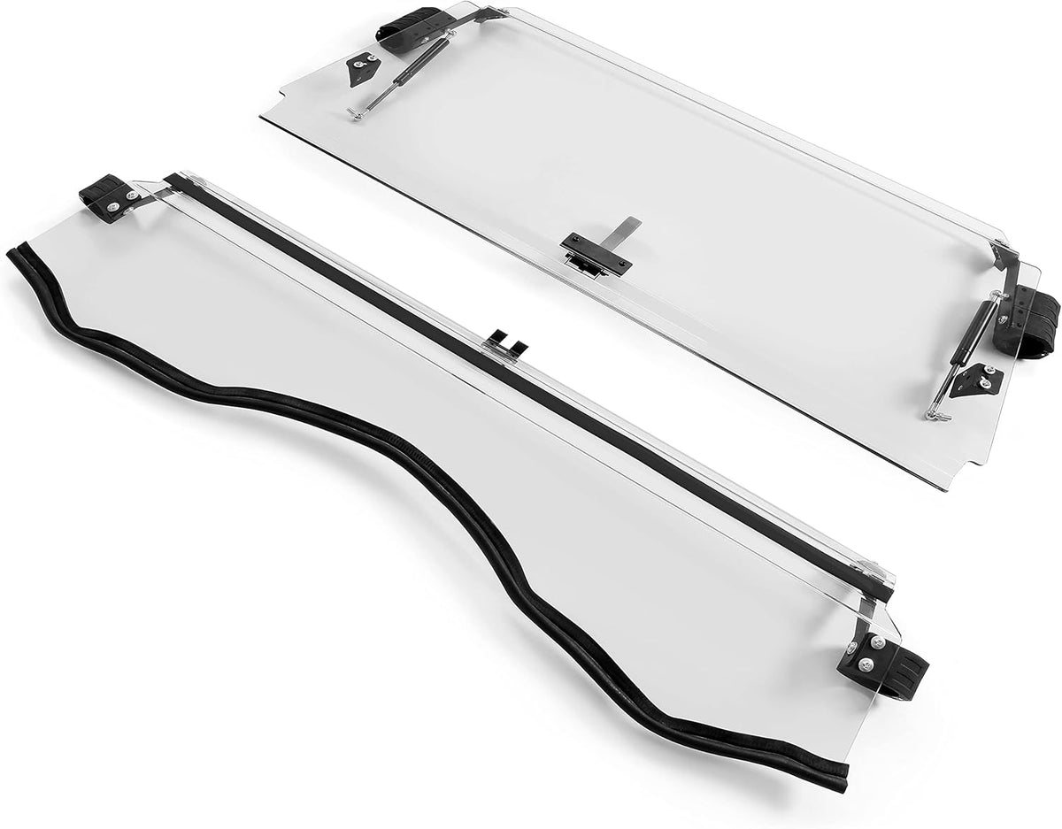 Clear Scratch Resistant 3-IN-1 Folding Windshield Y65634