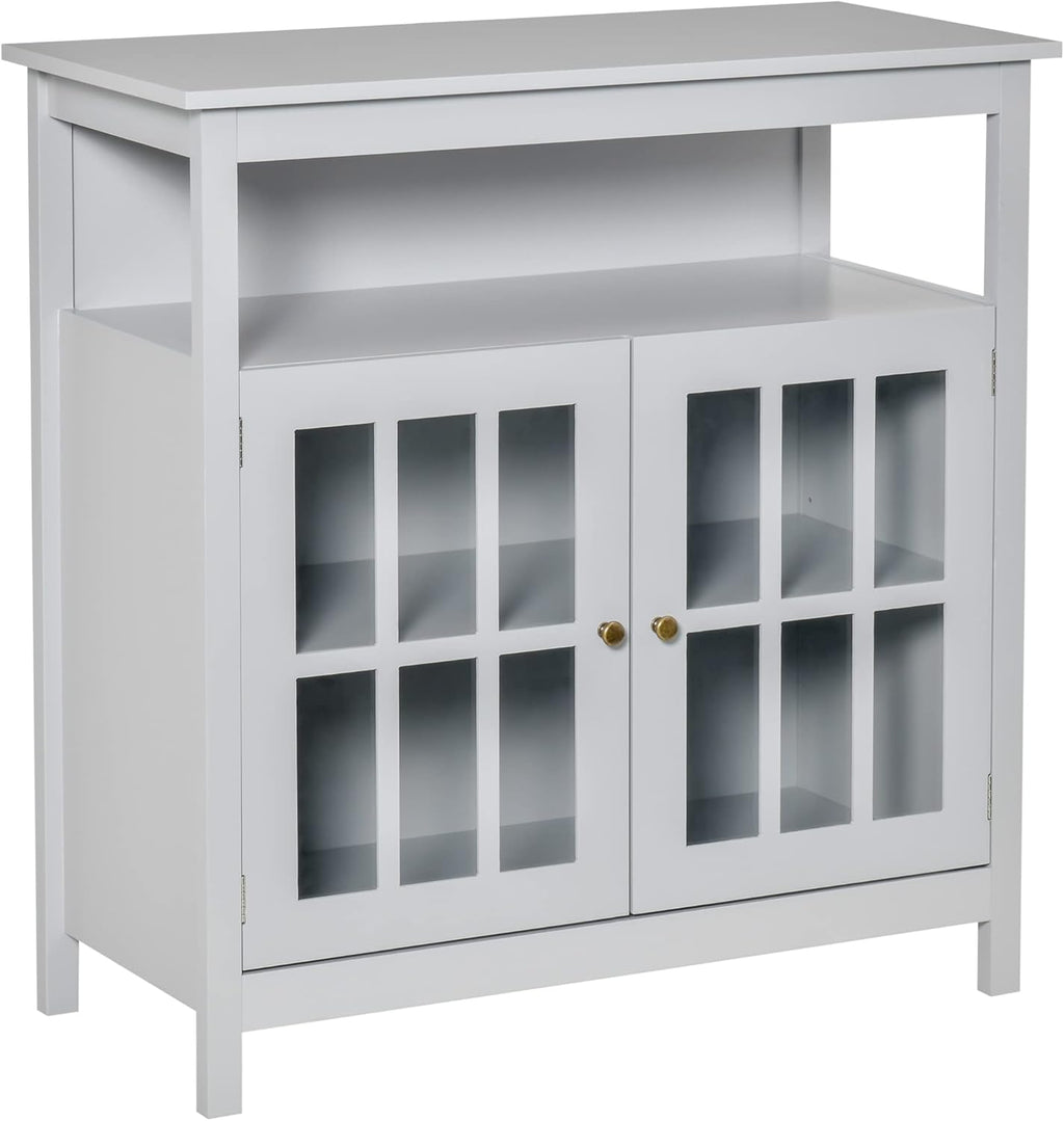 Cherry Kitchen Sideboard with Glass Door R425