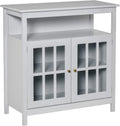 Cherry Kitchen Sideboard with Glass Door R425