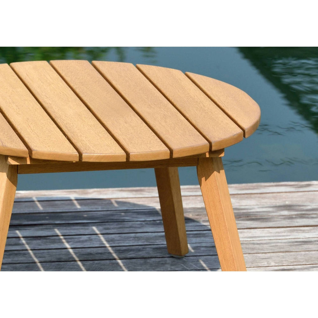 Round Eucalyptus Patio Side Table X913