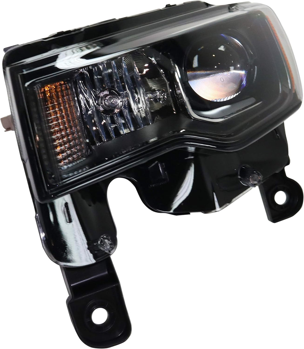 Black Halogen Headlight Assembly Driver Side N3627