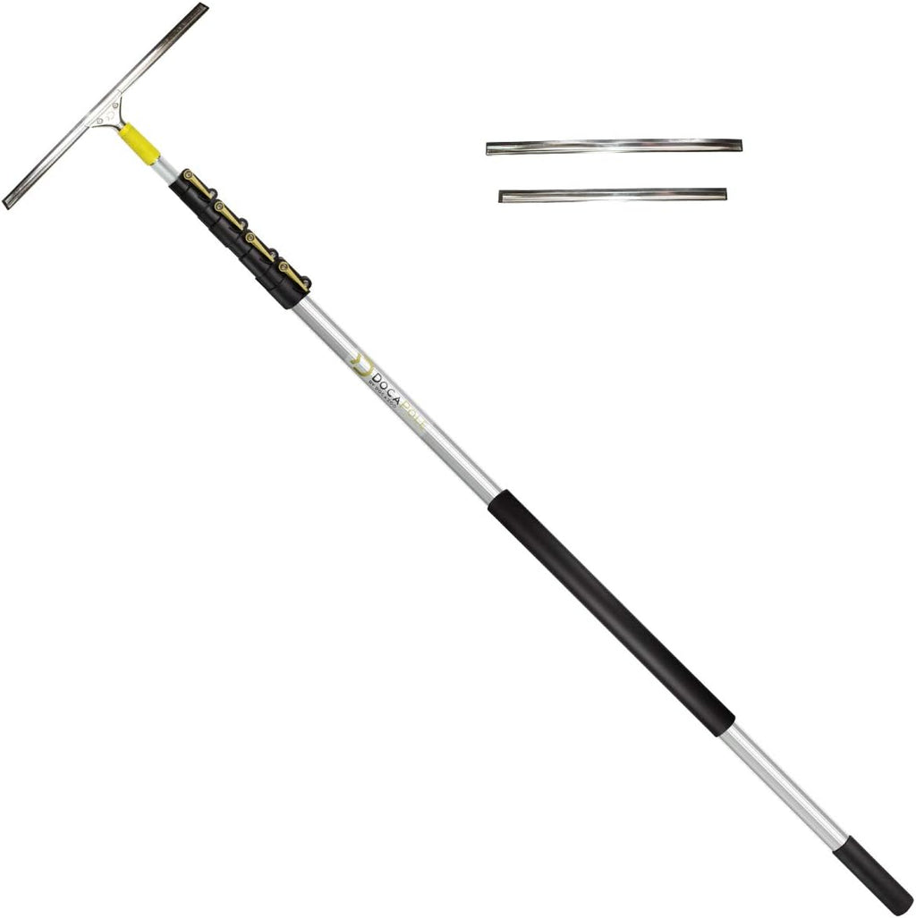 7-30 Foot Extension Pole + Window Squeegee with Removable Blades Q919