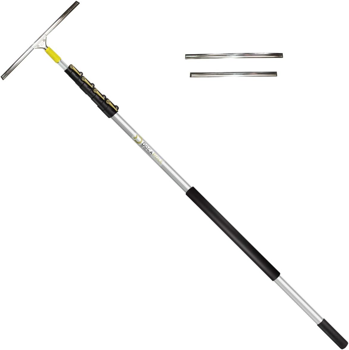 7-30 Foot Extension Pole + Window Squeegee with Removable Blades Q919