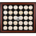 Mahogany Framed 30-Ball Display Case C897