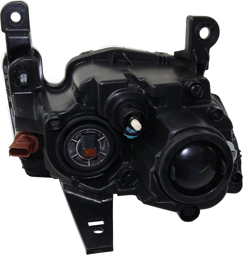 Black Halogen Headlight Assembly Driver Side N3627