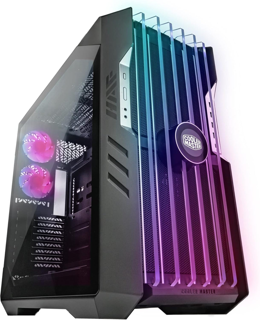 ATX Mid-Tower with Dual 200mm ARGB Fans & Tempered Glass S7744