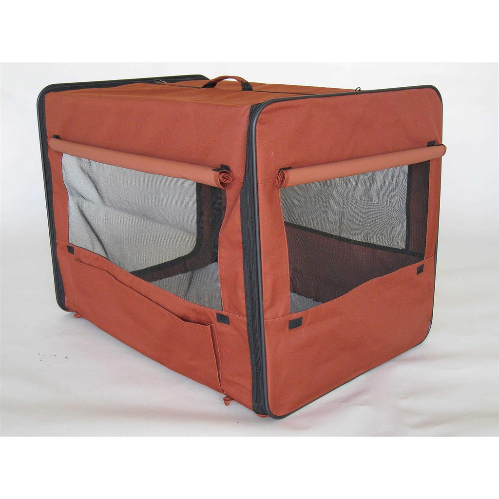 Brown 18 in. Soft Dog Crate T626