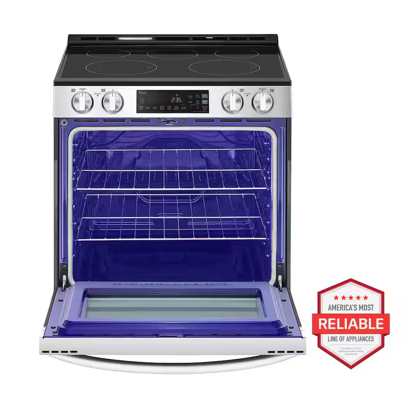 Slide-In Electric Range with 5-Elements in Stainless Steel K357004