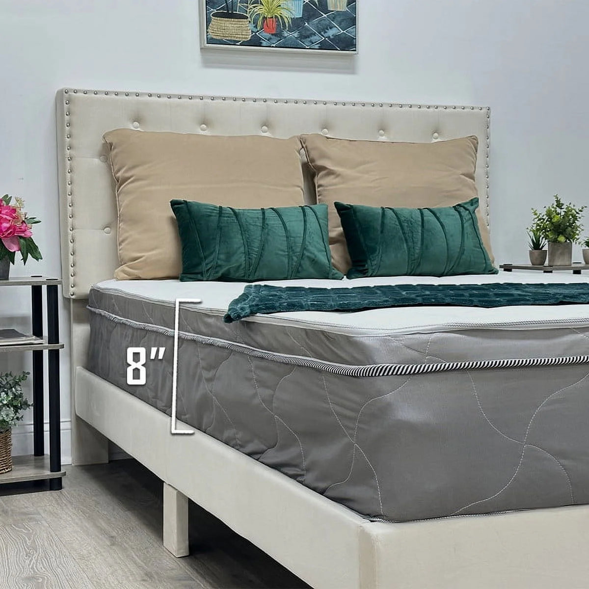 8 Inch Foam & Spring Hybrid Queen Mattress D583