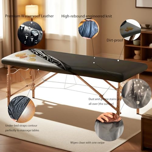 Washable Leather Massage Table Cover Protector M72350
