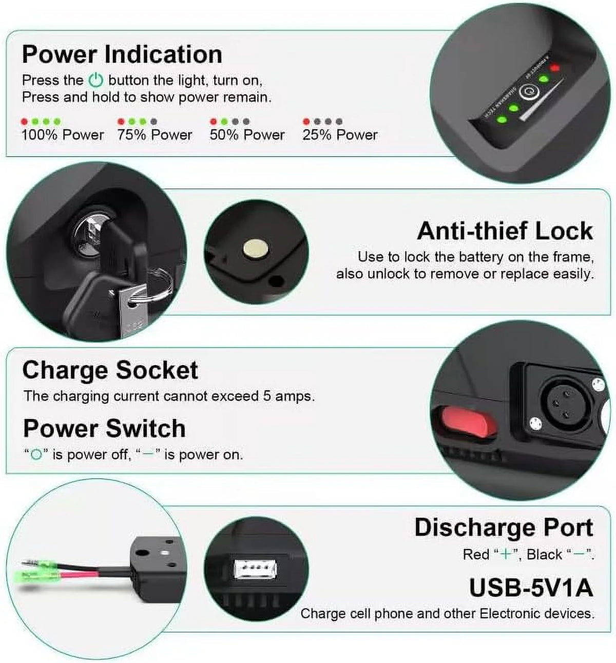 36V 8Ah Electric Bike Battery Pack Z702467