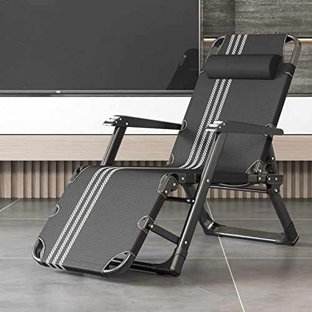 Folding Chair with Adjustable Backrest and Removable Cushion P773