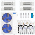 48,000 BTU 4 Zone Ceiling Cassette Ductless Air Conditioner and Heat Pump U27133