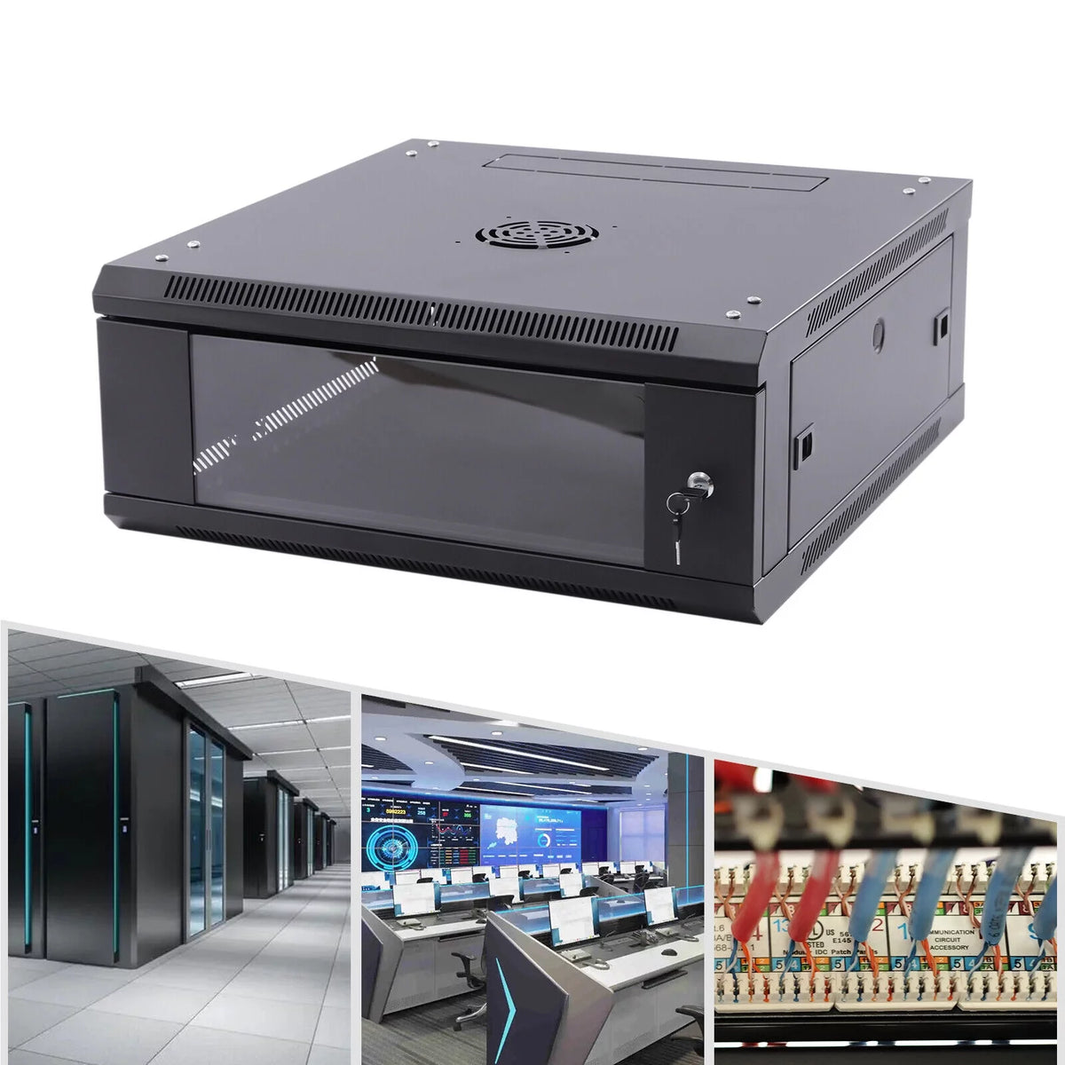 24" Deep 4U Lockable Server Rack Cabinet N433020