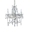 Clear 4 Light Acrylic Crystal Chandelier N7362