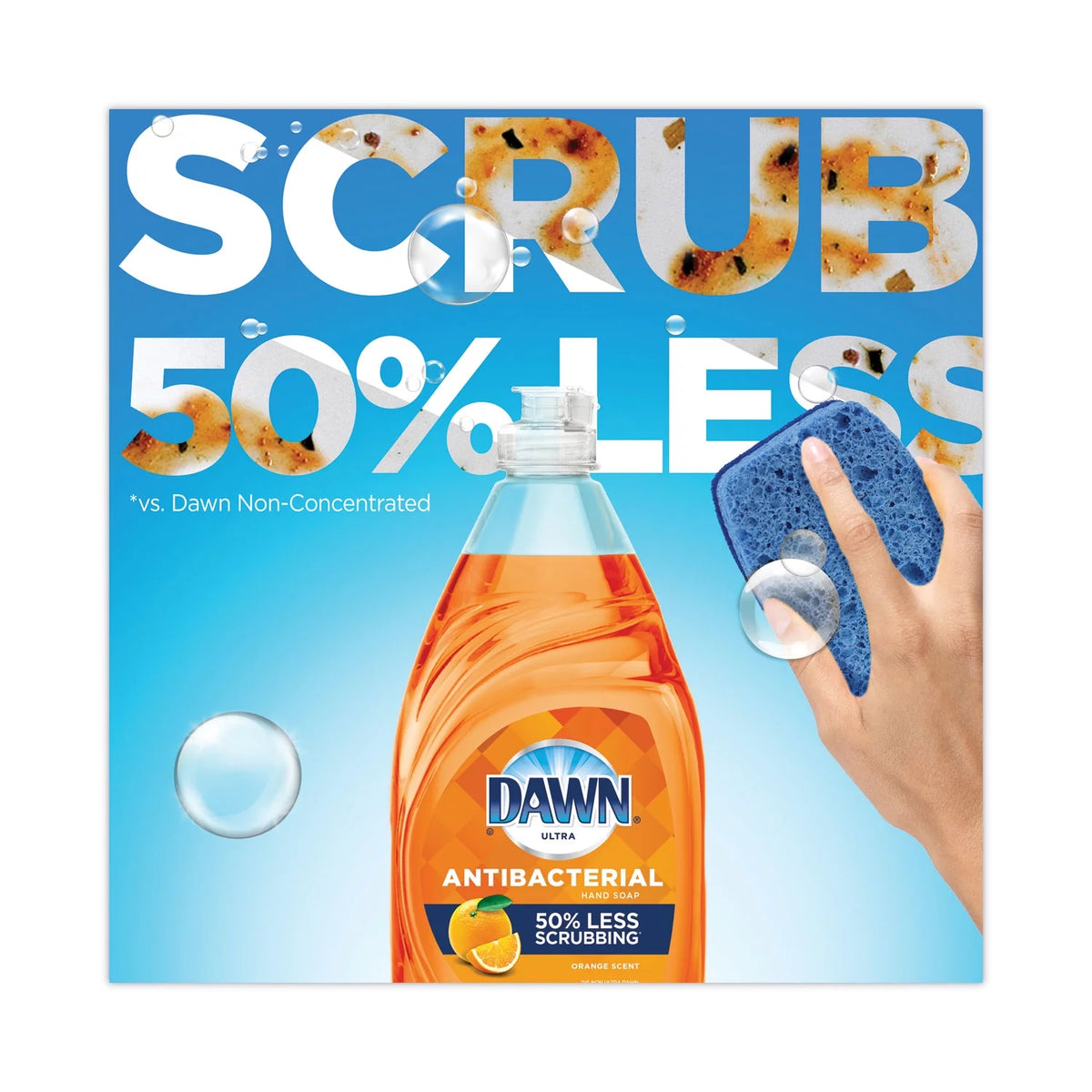 Antibacterial Dishwashing Liquid Orange Scent 38 oz M974