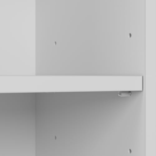 Tall 5 Shelf White Bookcase D54954