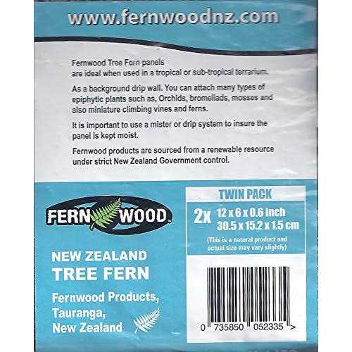 Fern Wood New Zealand Tree Fern Tropical Background Panel Twin Pack Y405
