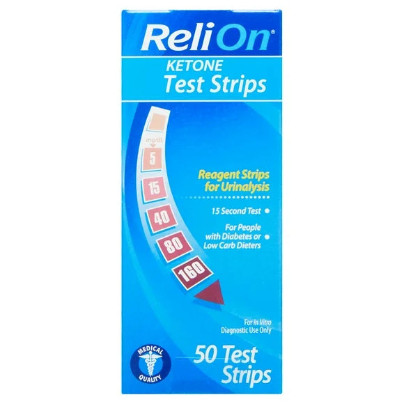 Ketone Test Strips, 50 Count H557