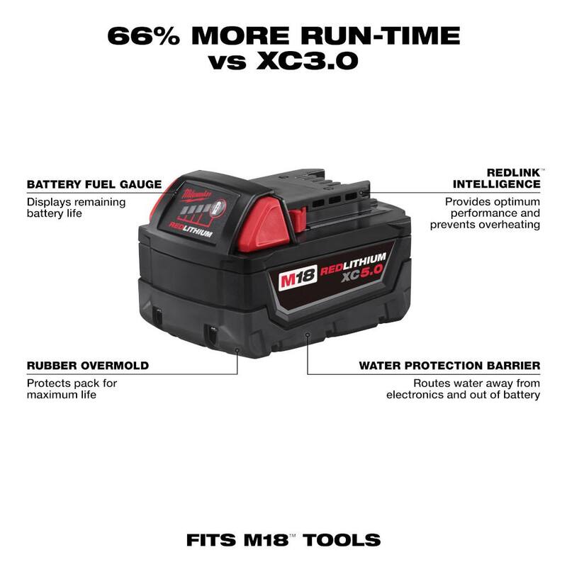 18V Lithium-Ion Battery Pack 5.0Ah 6-Pack H229112