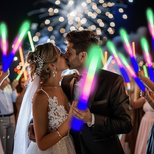 12 PCS Foam Glow Sticks with 3 Modes P3817