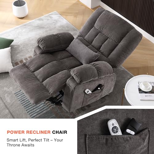 Power Lift Recliner Chair with Vibration Massage and Lumbar Heating G85696