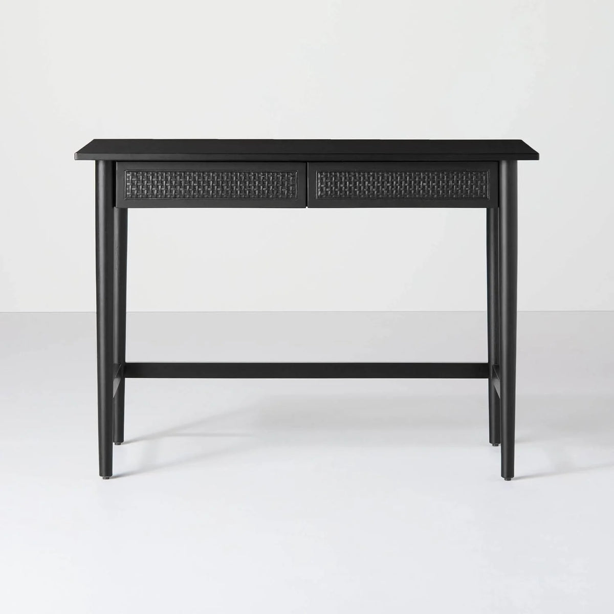 Black Wood & Cane Writing Desk U19099
