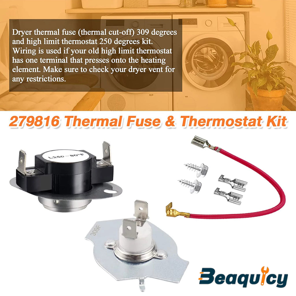 Dryer Heating Element with Thermal Fuse Kit Q9504
