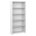Tall 5 Shelf White Bookcase D54954