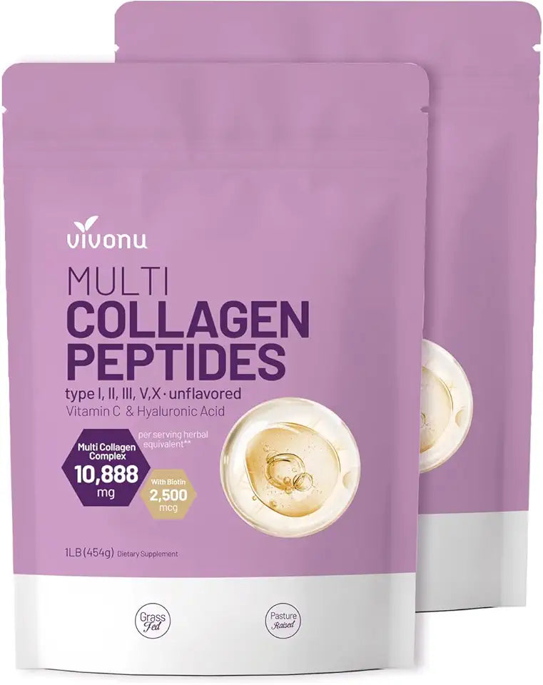 Hydrolyzed Multi Collagen Peptides Powder 16 Oz Unflavored C7045
