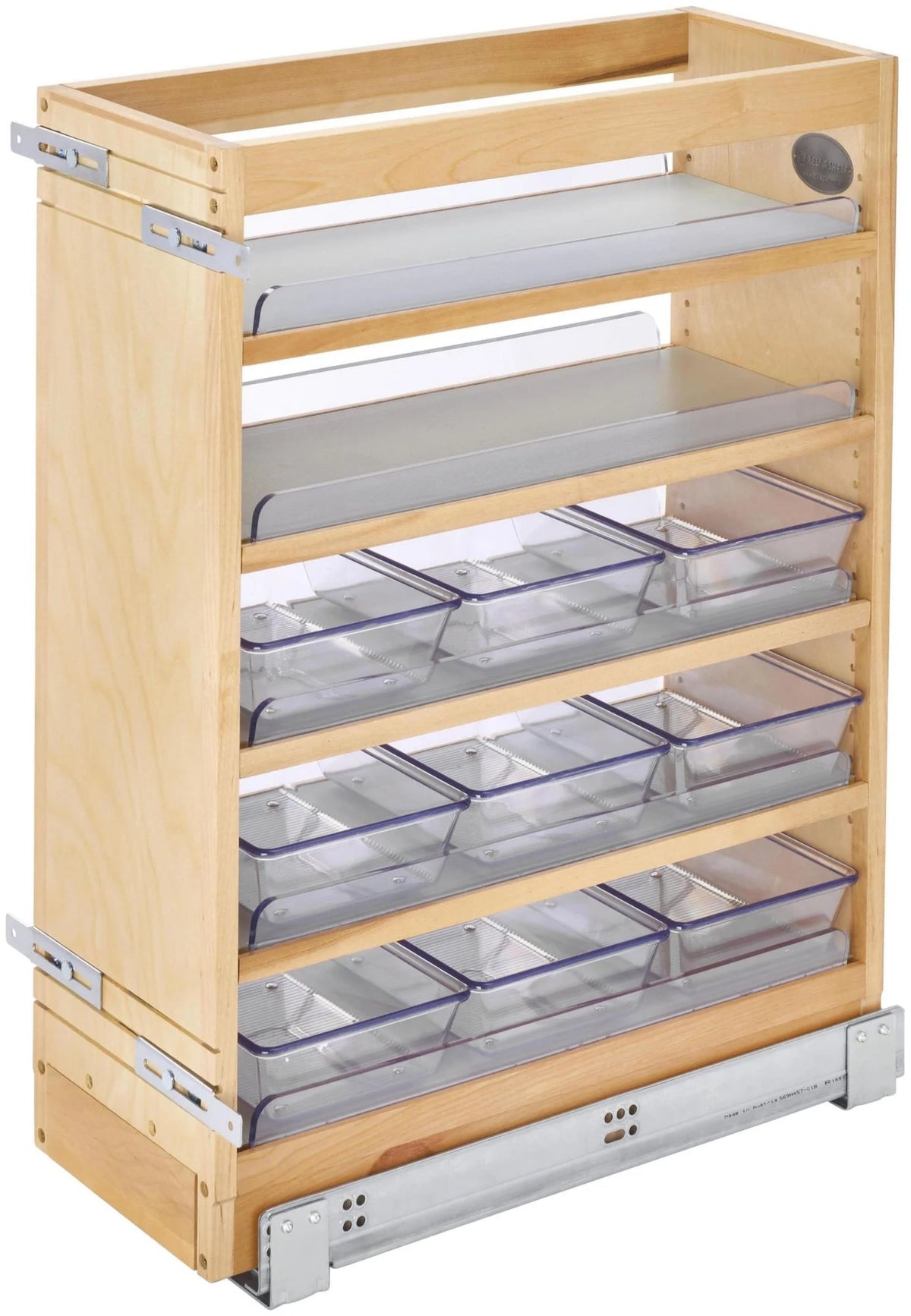 8-5/8" Wood Vanity Pull Out Organizer O144