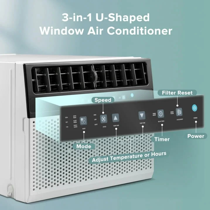 8,100 BTU U-Shaped Window Air Conditioner J11798