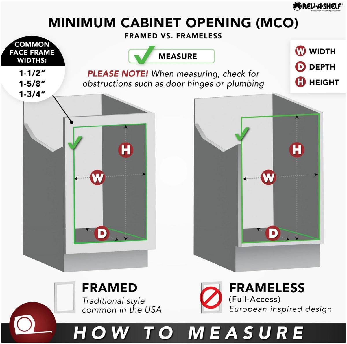 8-5/8" Wood Vanity Pull Out Organizer O144