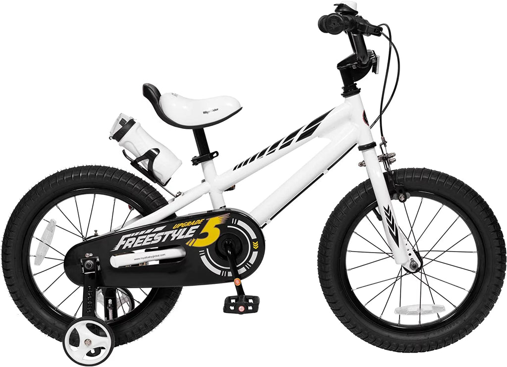 12 In Black Kids Bike with Training Wheels U690608