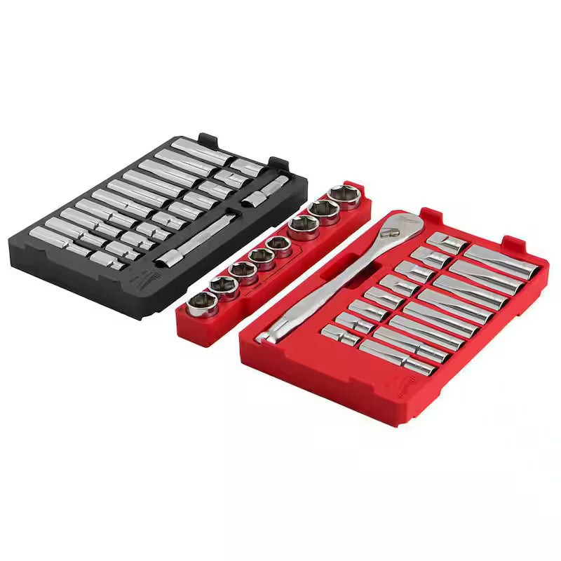 1/2 in. Drive SAE/Metric Ratchet and Socket Mechanics Tool Set (47-Piece) O4402