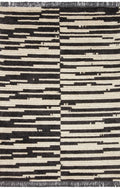Cream Charcoal 2'7 x 8'0 Rug T282