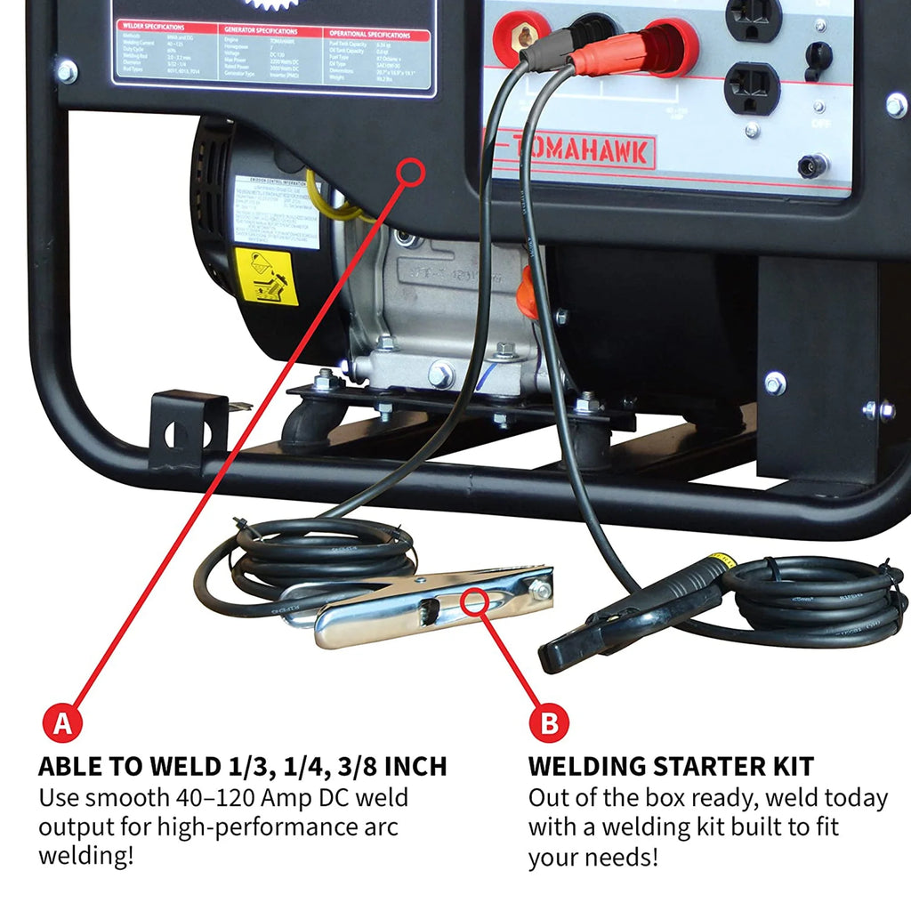 120 Amp Welder with 2,200W Generator T5304