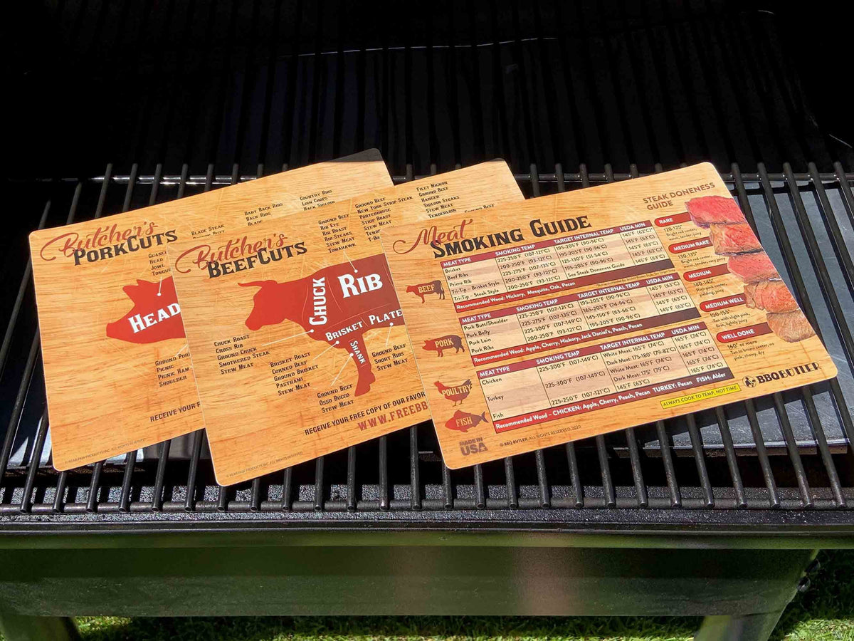 Meat Smoking Guide and Meat Cuts Magnet Pack K900714